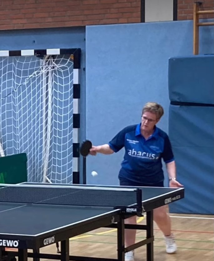 Eine TTCE-Spielerin im Spiel