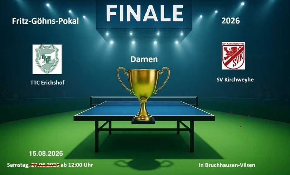 Damen-Finale im Fritz-Göhns-Pokal 2026 zwischen TTC Erichshof und SV Kirchweyhe