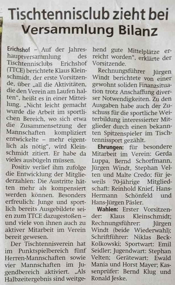 20240302e Kreiszeitung vom 17.02.2024
Jahreshauptversammlung